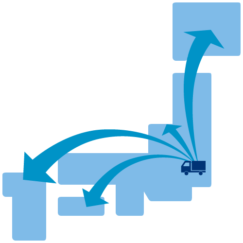 関東地方を中心に配送を承っております